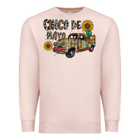Pale Pink cinco de mayo truck Premium Sweatshirt - CowhideDigitalArt