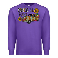 Purple cinco de mayo truck Premium Sweatshirt - CowhideDigitalArt