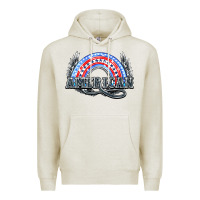 Oatmeal Heather American rainbow Premium Hoodie - NancyCooperArtShop