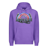 Purple American rainbow Premium Hoodie - NancyCooperArtShop