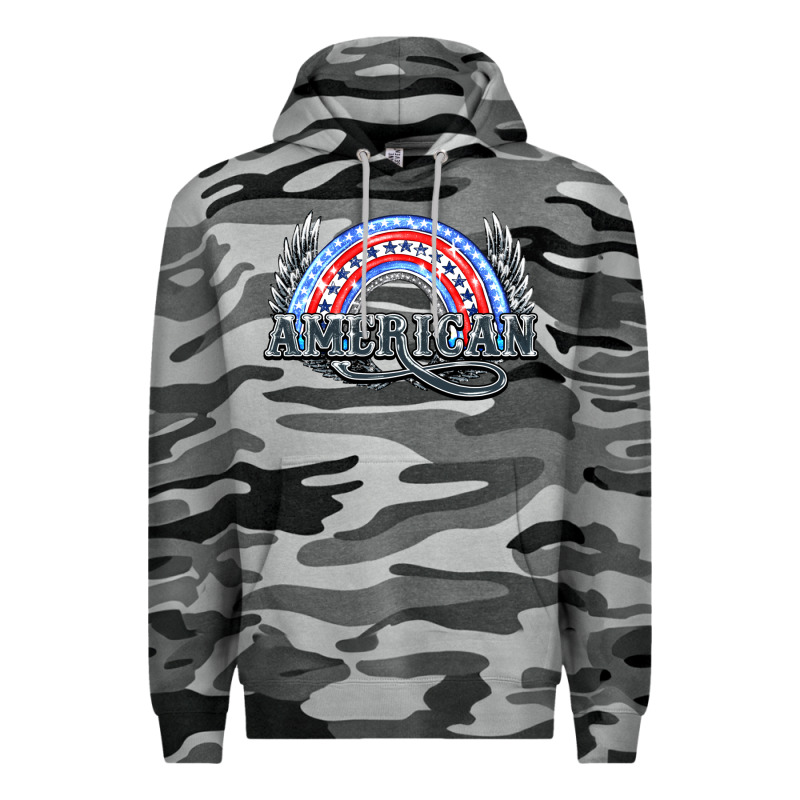 American Rainbow Premium Hoodie by NancyCooperArtShop | Teevron