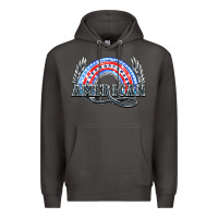 Smoke American rainbow Premium Hoodie - NancyCooperArtShop