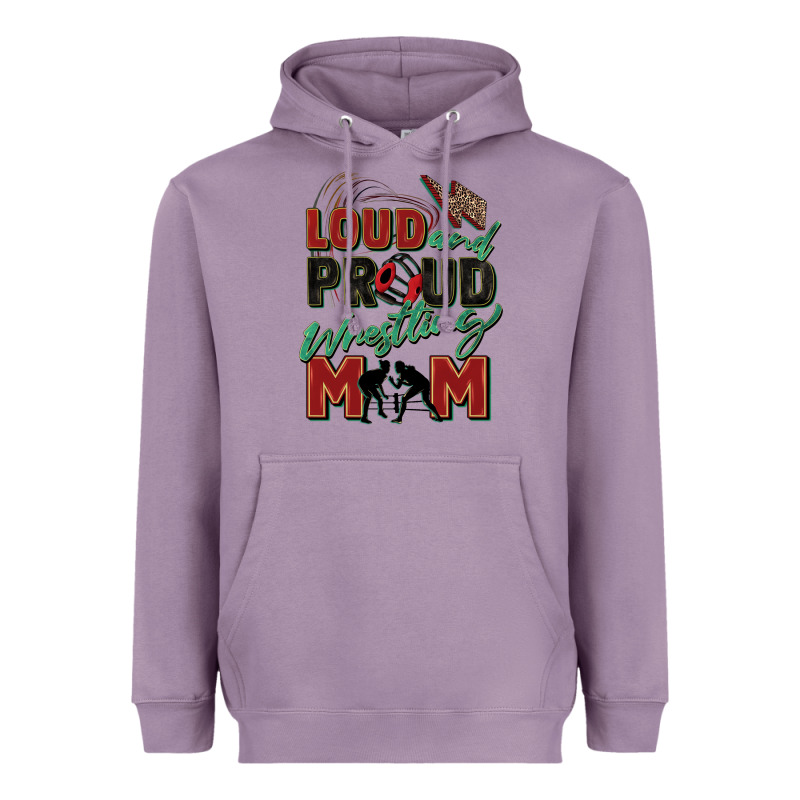 Loud And Proud Wrestling Mom Heavyweight Hoodie by Zillion Design Studio | Teevron