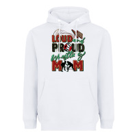 White loud and proud wrestling mom Heavyweight Hoodie - Zillion Design Studio