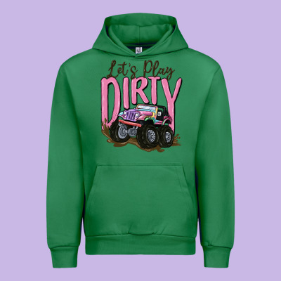 Let's Play Dirty Urban Hoodie Designed By Maliassmallbusiness