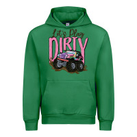 Emerald let's play dirty Urban Hoodie - MaliasSmallBusiness