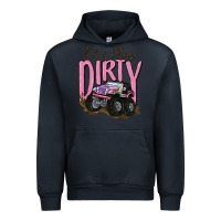 Navy let's play dirty Urban Hoodie - MaliasSmallBusiness