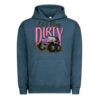 Pigment Midnight Navy let's play dirty Urban Hoodie - MaliasSmallBusiness
