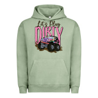 Pigment Oil Green let's play dirty Urban Hoodie - MaliasSmallBusiness