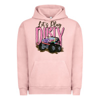 Pigment Salmon let's play dirty Urban Hoodie - MaliasSmallBusiness