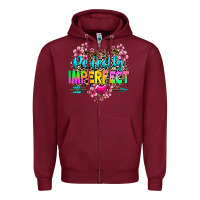 Burgundy perfectly imperfect Zipper Hoodie - texasbilliewilder