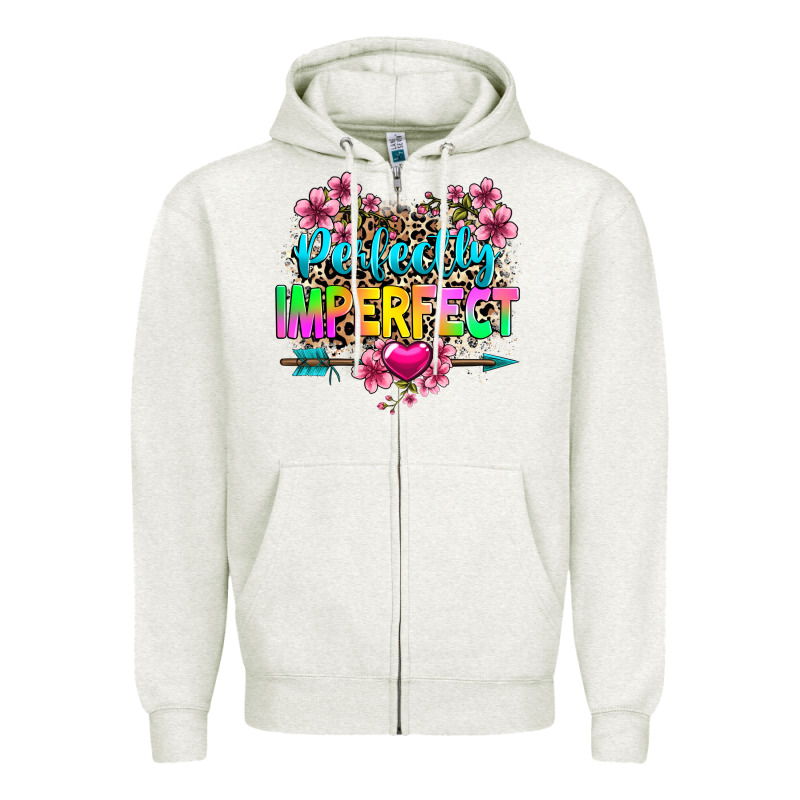 Perfectly Imperfect Zipper Hoodie by texasbilliewilder | Teevron