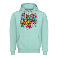 Seafoam perfectly imperfect Zipper Hoodie - texasbilliewilder