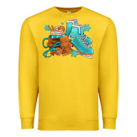 Lemon Winter Ice Skating Boots And Coffee Premium Sweatshirt - FaDigitalArtStudio