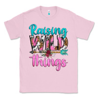 Bubblegum Pink raising wild things Classic Tee - texasbilliewilder