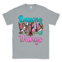 Heather Grey raising wild things Classic Tee - texasbilliewilder