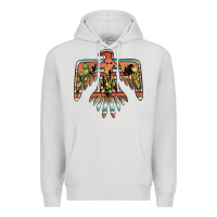 Dove Grey desert thunderbird Premium Hoodie - BarkalooDesign