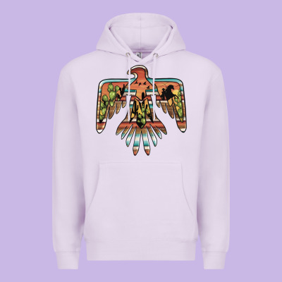 Desert Thunderbird Premium Hoodie Designed By Barkaloodesign