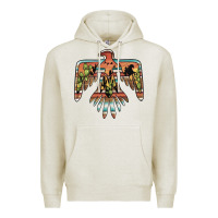 Oatmeal Heather desert thunderbird Premium Hoodie - BarkalooDesign