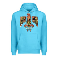 Ocean Blue desert thunderbird Premium Hoodie - BarkalooDesign