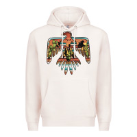 Pale Pink desert thunderbird Premium Hoodie - BarkalooDesign