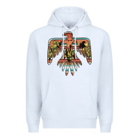White desert thunderbird Premium Hoodie - BarkalooDesign