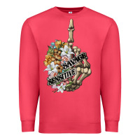 Cardinal sensitive savage skeleton middle finger Premium Sweatshirt - FaDigitalArtStudio