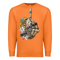 Carrot sensitive savage skeleton middle finger Premium Sweatshirt - FaDigitalArtStudio