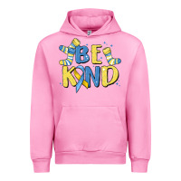 Fuchsia Pink be kind Urban Hoodie - MaliasSmallBusiness
