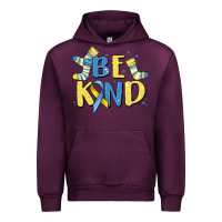 Mauve Wine be kind Urban Hoodie - MaliasSmallBusiness