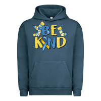 Pigment Midnight Navy be kind Urban Hoodie - MaliasSmallBusiness