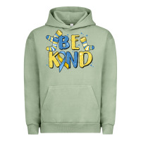 Pigment Oil Green be kind Urban Hoodie - MaliasSmallBusiness