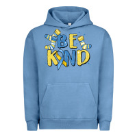 Pigment Pebble Blue be kind Urban Hoodie - MaliasSmallBusiness