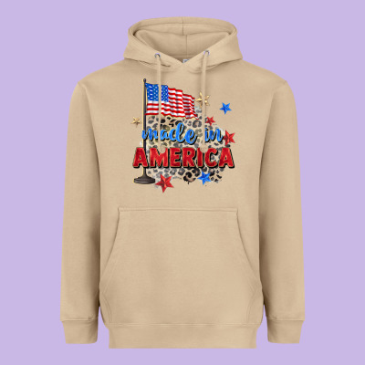 Made In America Heavyweight Hoodie Designed By Zillion Design Studio