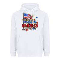 White made in america Heavyweight Hoodie - Zillion Design Studio