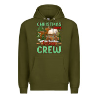 Army Green Christmas cookie baking crew Premium Hoodie - Jasminsmagicworld