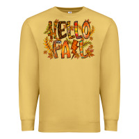 Antique Gold hello fall Premium Sweatshirt - RacoonDesign