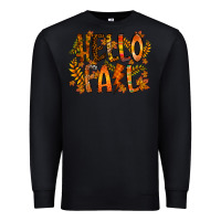 Black hello fall Premium Sweatshirt - RacoonDesign