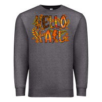 Charcoal Heather hello fall Premium Sweatshirt - RacoonDesign