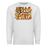 Oatmeal Heather hello fall Premium Sweatshirt - RacoonDesign