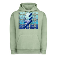 Pigment Oil Green mom of both boys Urban Hoodie - MaliasSmallBusiness