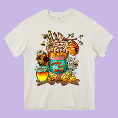 Than Honey Heavy Core Tee Designed By Cowhidedigitalart