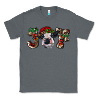 Charcoal Heather Christmas Joy Heifer Cow Classic Tee - RanaPortraitStore