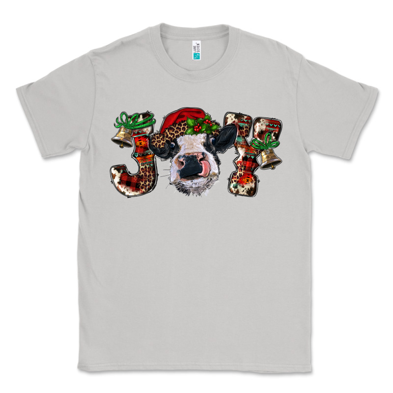 Christmas Joy Heifer Cow Classic Tee by RanaPortraitStore | Teevron
