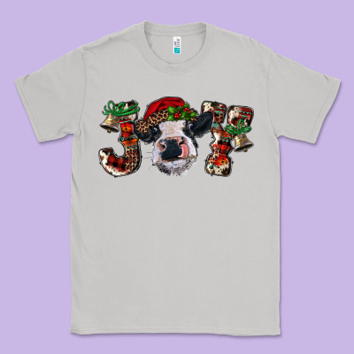 Christmas Joy Heifer Cow Classic Tee Designed By Ranaportraitstore
