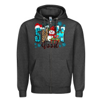 Charcoal Heather up to snow good Zipper Hoodie - Zillion Design Studio