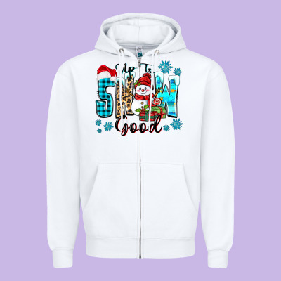 Up To Snow Good Zipper Hoodie Designed By Zillion Design Studio