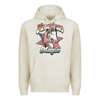 Oatmeal Heather American magic Premium Hoodie - NancyCooperArtShop