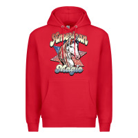 Red American magic Premium Hoodie - NancyCooperArtShop