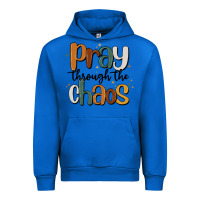 Cobalt pray throthe chaos Urban Hoodie - MaliasSmallBusiness